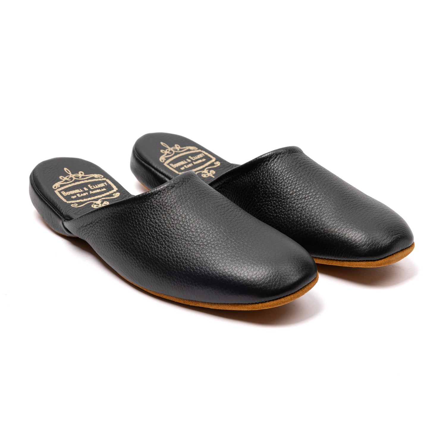 Black Slipper "Mule" made from Deerskin